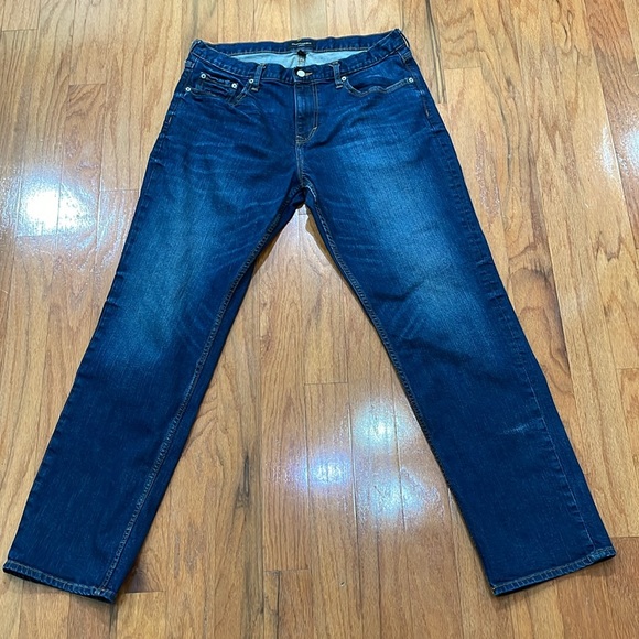 Banana Republic Men’s Jeans Tag Size 36 x 34 Five Pocket Blue Jean faded whisker - Picture 2 of 13